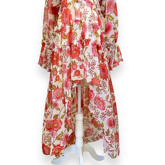 Steve Madden The Sol Dress Vintage Rose Hi-Lo Maxi - Picture 5 of 9